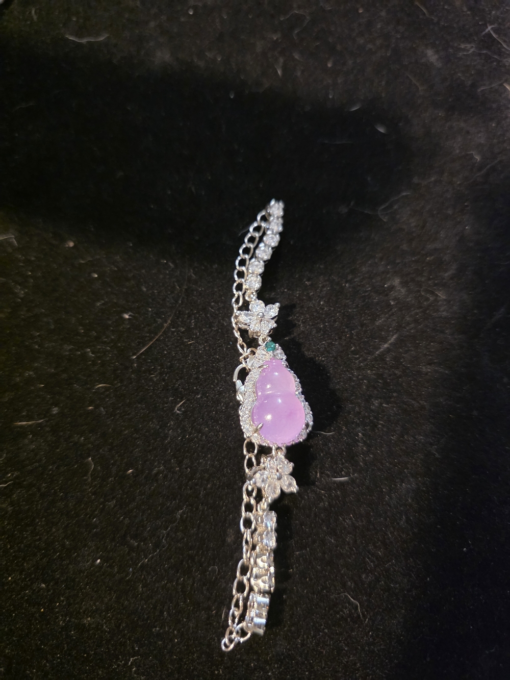 Purple Jade Hulu Bracelet